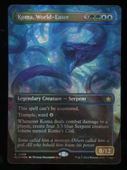 Koma, World-Eater - Mana Foil - Borderless - MTG Foundations - RareCo - Image 1