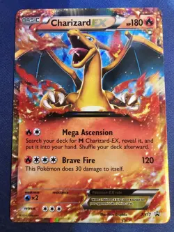 Pokemon TCG Charizard EX XY17 Holo Ultra Rare Black Star Promo Card NM-LP - Image 1