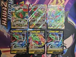 Pokemon Rayquaza V, VMAX Evolving Skies, Crown Zenith 6-Card Lot English NM/M - Image 1