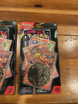 2x Pokemon Phantasmal Flames Sealed Blaziken Cosmo Promo Pack - Image 2