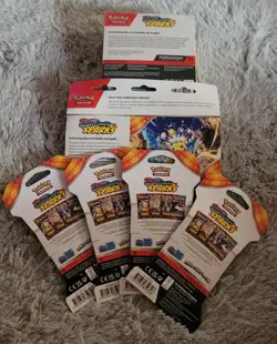 Pokemon Surging Sparks Booster Bundle, 3 Pack Blister, And 4 Sleeved Packs! - Image 2