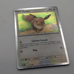 Pokemon TCG Eevee 133/165 2025 Holiday Calendar Snowflake Stamp - Image 3