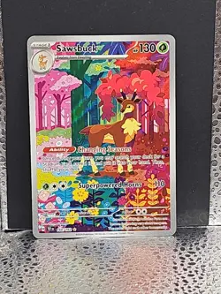 Pokemon TCG - Sawsbuck 166/162 Sv05: Temporal Forces Illustration Rare IR - Image 1