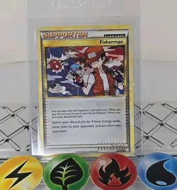 Pokemon TCG Fisherman 92/123 Heartgold Soulsilver Uncommon 2010 LP - Image 1