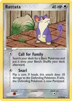 2x Rattata - 072/109 (#72/109) EX - Team Rocket Returns LP Pokemon - Image 1