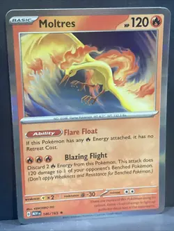 Moltres Pokemon 2023 SV 151 League Battle Deck Exclusive Holo Rare 146/165 - Image 1