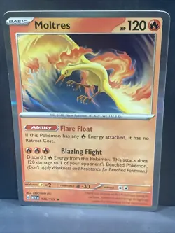 Moltres Pokemon 2023 SV 151 League Battle Deck Exclusive Holo Rare 146/165 - Image 2
