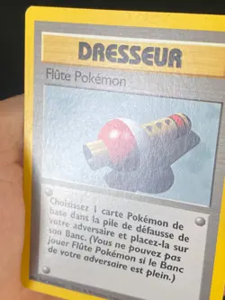 CARTE POKEMON FLUTE POKEMON 86/102 FR PEU COMMUNE SET DE BASE - EXC - Image 2