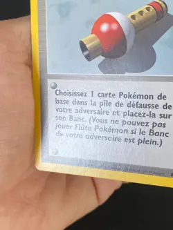 CARTE POKEMON FLUTE POKEMON 86/102 FR PEU COMMUNE SET DE BASE - EXC - Image 3