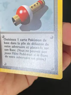 CARTE POKEMON FLUTE POKEMON 86/102 FR PEU COMMUNE SET DE BASE - EXC - Image 4