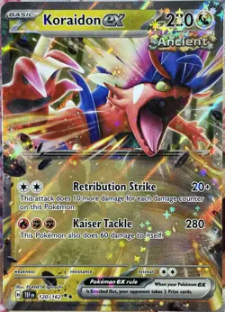 Koraidon ex Double Rare - 120/162 - Temporal Forces Pokemon 2024 - Image 1
