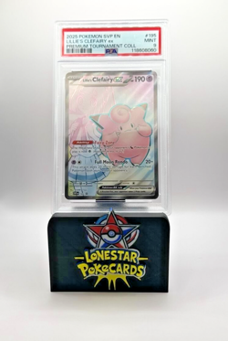 2025 POKEMON SVP PROMO PREMIUM TOURNAMENT COLLECTION LILLIE'S CLEFAIRY EX PSA 9 - Image 1