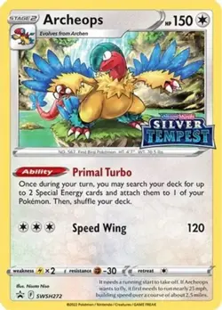 Pokemon - Archeops - SWSH272 - SWSH Black Star Promos - Sword & Shield - Black S - Image 1