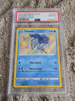 2021 POKEMON SWSH SHINING FATES SUICUNE HOLO #SV022/SV122 PSA 10 GEM MINT - Image 1