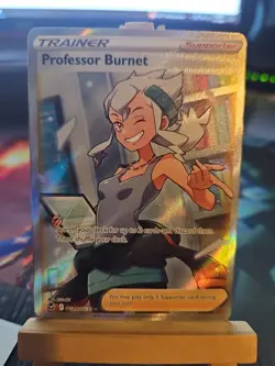 Professor Burnett Pokemon TCG Full Art Holo Rare Silver Tempest TG26/TG30 NM - Image 1