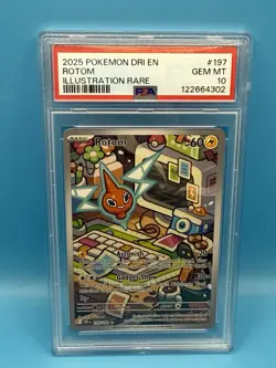 2025 Pokemon DRI EN Rotom IR #197 PSA 10 High Cert 122664302 - Image 1