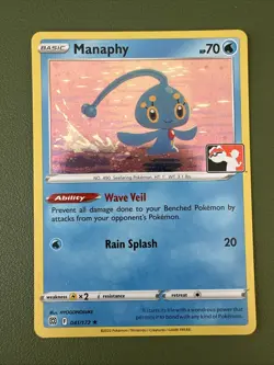 Manaphy 041/172 Cosmos Holo Rare Pokemon Prize Pack Stamped Series 3 MP - Image 1