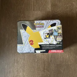 Pokemon 25th Anniversary Celebrations Treasure Chest Lunchbox Tin SEALED - Image 1