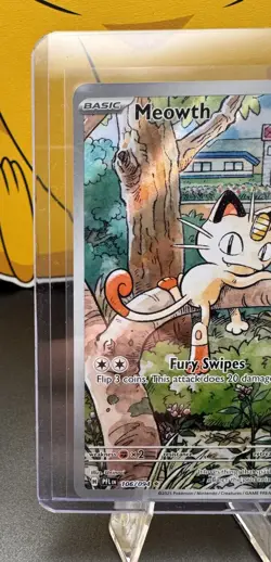 Meowth Bundle - Jungle 56/64 + Full Art 106/094 Phantasmal Flames NM Pokemon TCG - Image 3