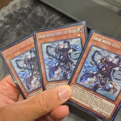 Yugioh! Sage with Eyes of Blue - BLLR-EN055 - Secret Rare - 1st Edition Near 3X - Image 1