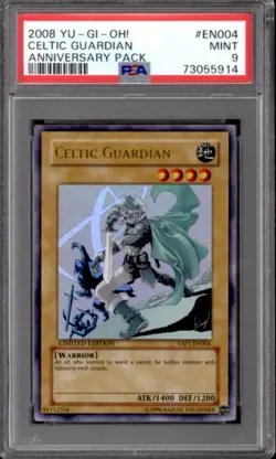 Yu-Gi-Oh Anniversary Pack Celtic Guardian YAP1-EN004 PSA 9 - Image 1