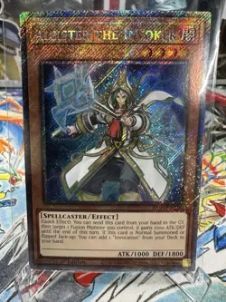 Yugioh Aleister The Invoker (Alt Art) RA04-EN024 Platinum Secret Rare NM - Image 1