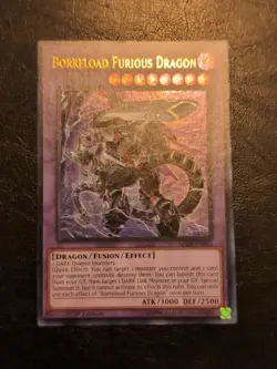 Yu-Gi-Oh! ULTRA RARE CARD BORRELOAD FURIOUS DRAGON SDRR-EN042 1ST NM/VLP - Image 1