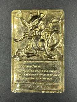 Vintage 1999 Burger King Pokemon 23k Gold Plated Mewtwo Collectible Card - Image 2
