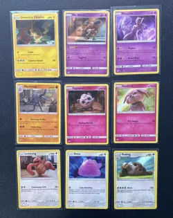 Pokemon TCG - SM Detective Pikachu Complete Set 18 Cards Holo Rare - Image 4