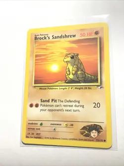 BROCK'S SANDSHREW - 72/132 - Gym Heroes - Pokemon Card - LP - Image 1
