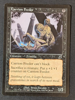 MTG Card - 1x Carrion Feeder Scourge Light Play - Vintage - Magic The Gathering - Image 1