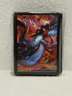 Pokemon TCG Phantasmal Flames Mega Charizard X UPC Trading Card Sleeves - Image 1