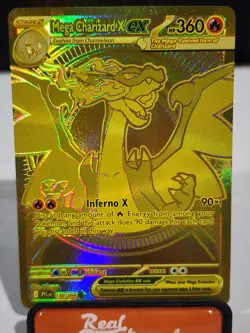 Mega Charizard X EX Phantasmal Flames 130/94 Mega Ultra Rare Gold card - Image 1