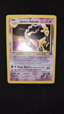 Sabrina's Alakazam 16/132 Gym Challenge 2000 Holo Rare WOTC Pokemon Card TCG HP - Image 1