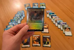 MTG Avatar Sokka, Tenacious Tactician SHOWCASE FOIL- 30 Card Ally Commander Kit! - Image 1