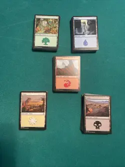 200 Magic the Gathering Basic Land Cards Lot - 40 of each type - MTG FTG - Image 1