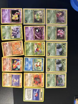 Lot of Vintage Pokemon Cards - 7 1st Edition Gym Hero’s Cards (16 Total Cards) - Image 1