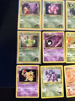 Lot of Vintage Pokemon Cards - 7 1st Edition Gym Hero’s Cards (16 Total Cards) - Image 2
