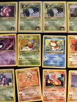 Lot of Vintage Pokemon Cards - 7 1st Edition Gym Hero’s Cards (16 Total Cards) - Image 3