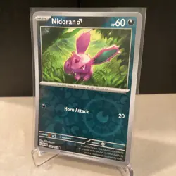 Nidoran Male Reverse Holo NM 032/165 Scarlet & Violet 151 Pokemon Card - Image 1