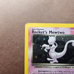 Rocket's Mewtwo 14/132 Pokemon Gym Challenge Holo Rare Card - HP (no creases) - Image 2