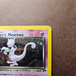 Rocket's Mewtwo 14/132 Pokemon Gym Challenge Holo Rare Card - HP (no creases) - Image 3