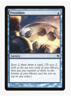 Preordain | MTG DDI | EDH Commander Blue Cantrip Scry Draw Staple | NM - Image 1