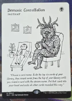 1x Demonic Consultation MTG Encyclopedia Of Magic Secret Lair NM - Image 1
