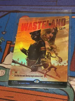 MTG Foil Wasteland Encyclopedia of Magic Secret Lair Unplayed - Image 1