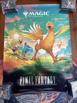 Magic The Gathering Final Fantasy Chocobo Foil Promo Poster x1 - Image 1