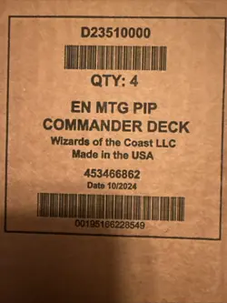 Magic the Gathering Fallout COMMANDER DECK DISPLAY CASE Set of 4 Sealed - Image 5