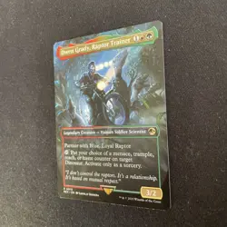 MTG Owen Grady, Raptor Trainer (Borderless) Jurassic World Near Mint #16 - Image 2