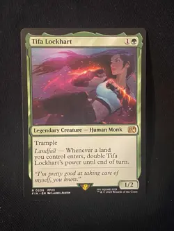 Tifa Lockhart 0206 Rare Final Fantasy Magic The Gathering 206 MTG NM FIN EN - Image 1
