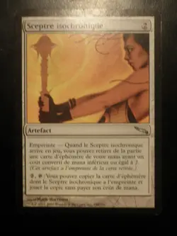 mtg magic isochron scepter FRENCH vf fr sceptre isochronique mirrodin - Image 1